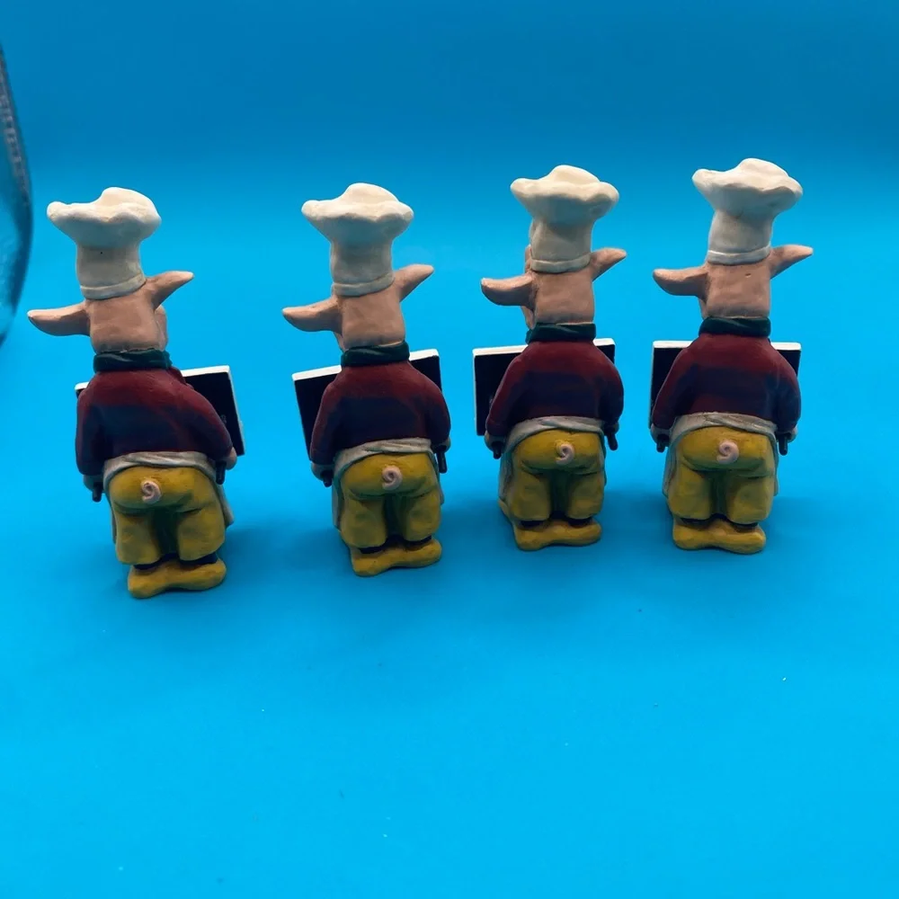 Williams Sonoma 2004 Pierre the Pig Place Card Holders (4)